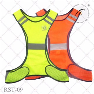 SEEYU เสื้อกั๊กสะท้อนแสง RST-09 สีเขียว,สีส้ม สำหรับวิ่ง หรือปั่นจักรยาน # RST-09