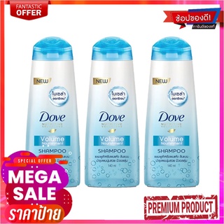 โดฟ แชมพู วอลุ่ม นอริชเมนท์ สีฟ้า ขนาด 140 มล. แพ็ค 4 ขวดDove Shampoo Skyblue 140 ml x 4