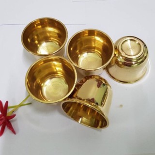 Brass byfa F1135  ถ้วยชากระบอก เบอร์ 2 จอกชา จอกหล่อชากว้าง1.8สูง1.3(ราคา1ใบ)