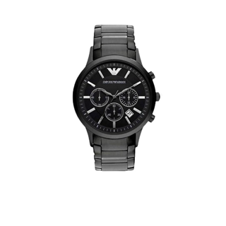 EMPORIO ARMANI นาฬิกาข้อมือผู้ชาย รุ่น AR2453 Classic Chronograph Black Dial - Black