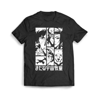 เสื้อผ้าผชเสื้อยืด พิมพ์ลายตัวละครอนิเมะ Bebop Adventure สไตล์คาวบอยS-5XL