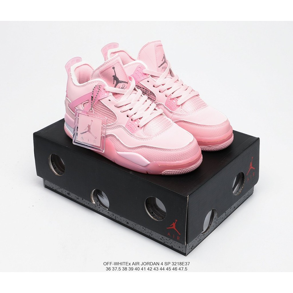 pink off white jordan 4