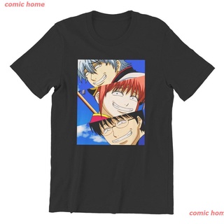 🔥 บ้านการ์ตูนใหม่ฤดูร้อนแฟชั่นผู้ชาย GinTama Yorozuya Sakata Katsura Amanto อะนิเมะเสื้อยืดสบาย ๆ wV4 🔥