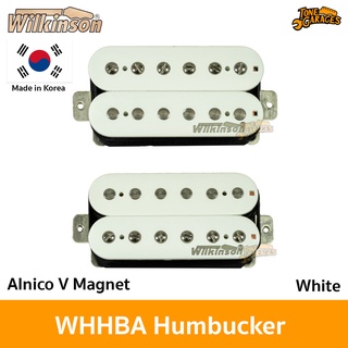 Wilkinson WHHBA Alnico V Humbucker ปิ๊กอัพกีต้าร์ High Output สีขาว White Made in Korea