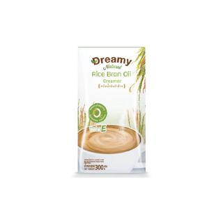 Coffee Dreamy Natural Rice Bran Oil Creamer ดรีมมี่ ครีมเทียมน้ำมันรำข้าว 0% คอเลสเตอรอล ผลิตจากน้ำมันรำข้าว ขนาด 300g.