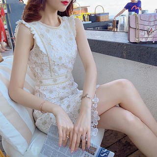 Lace embroidery womens summer