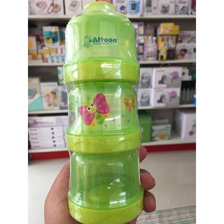 Attoon กระปุกแบ่งนม 3 ชั้น ถอดแยกได้