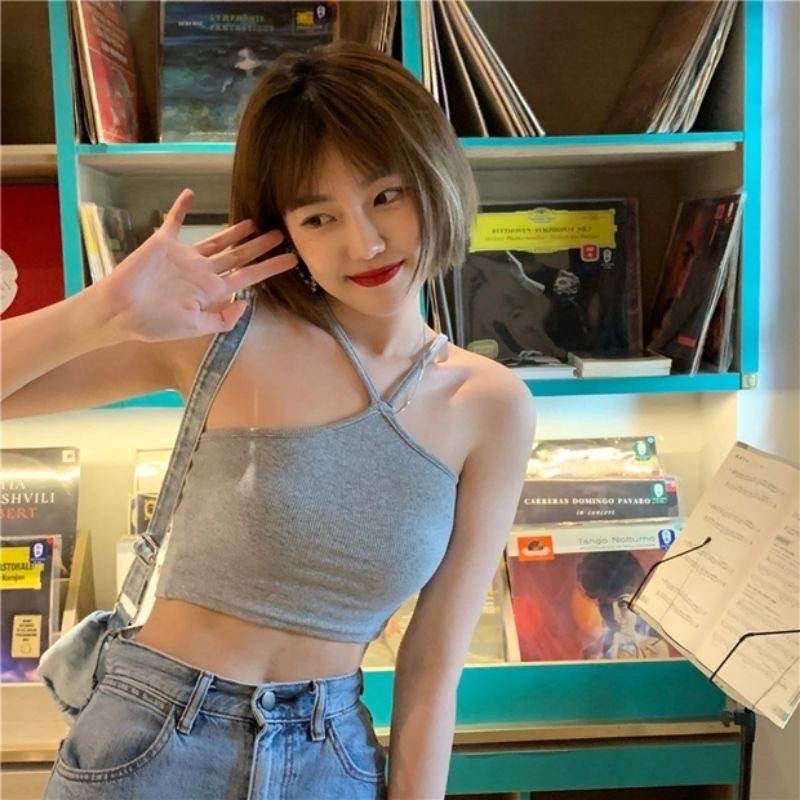 [ส่งจากไทย] 𝑩𝒓𝒂𝑩𝒓𝒂𝑩𝒓𝒂 #bra-181 เสื้อสายเดี่ยว ผ้าเรยอน สีพื้น ดีเทลสายคาดไหล่น่ารัก - รูปที่ 3