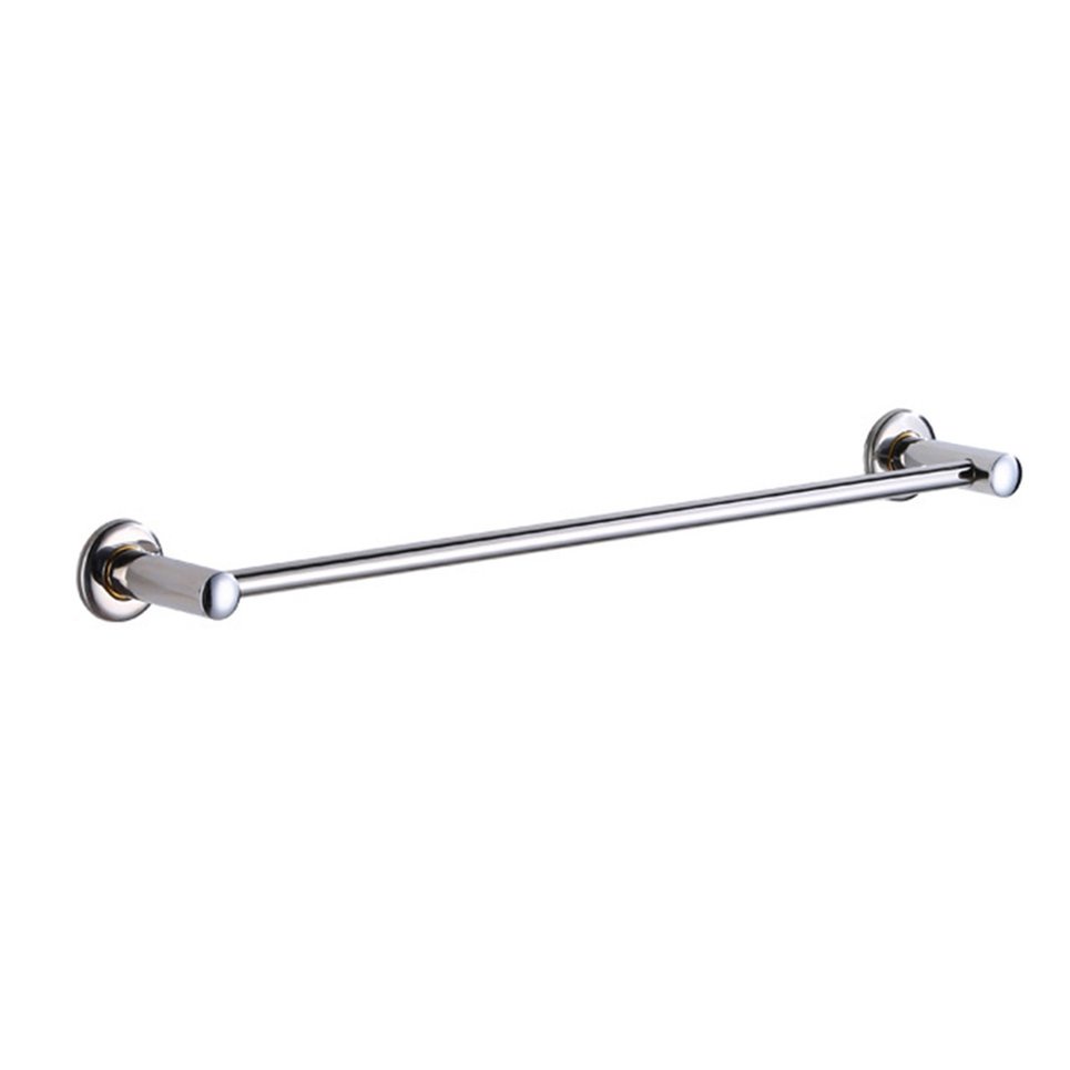 KINSE Chromed Stainless Steel Bath Towel Rail Double Bars for Wall Mounting Round for Bathroom Temtop