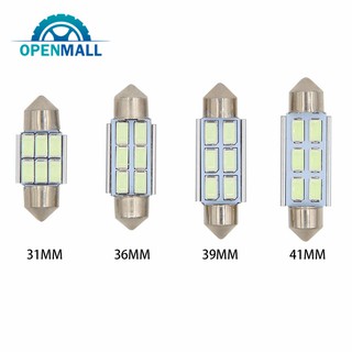 om ไฟรถยนต์ 6 smd โดมภายใน 31 มม/36 มม/39 มม/41 มม festoon