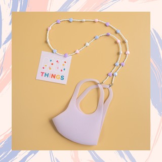 GoodThings.Bkk รุ่น GT008 สายคล้องแมส pastel purple (หัวใจ) สายคล้องแมส สายคล้องแว่น สายคล้อง mask สายคล้องหน้ากาก