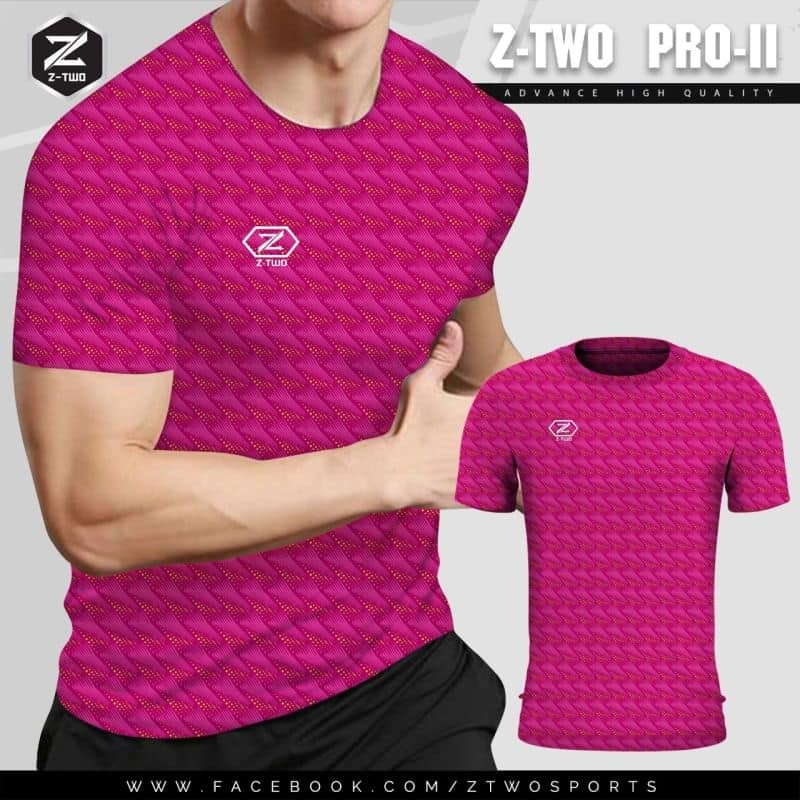 เสื้อกีฬา Z-TWO สีบานเย็น