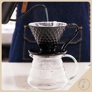 ดริปเปอร์เซรามิต V60 Coffee Driper diamond ดริปเปอร์ V60 ขนาด 01(1-2cup)/02(1-4cup)