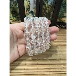 สร้อยข้อมือ Azeztulite ธรรมชาติ ใส (คุณภาพสูง) / สร้อยข้อมือ Azeztulite สีขาวธรรมชาติ (คุณภาพสูง)