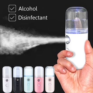 30ML Mini Nano Facial Sprayer USB Nebulizer Face Steamer Humidifier Hydrating Anti-aging Wrinkle Women Beauty Skin Care Tools 300ml纳米补水喷雾