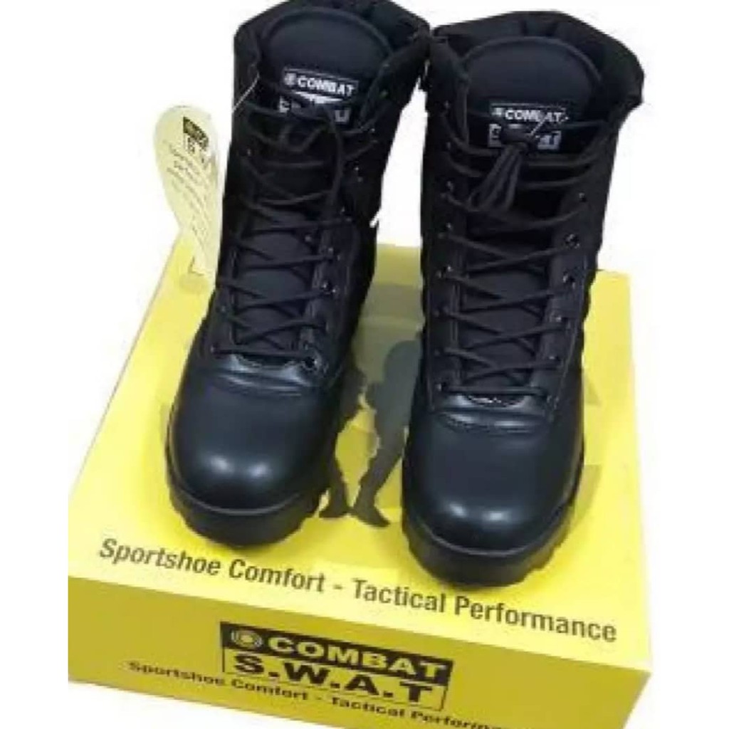 COMBAT SWAT Tactical Boot Shoes รองเท้านิรภัย