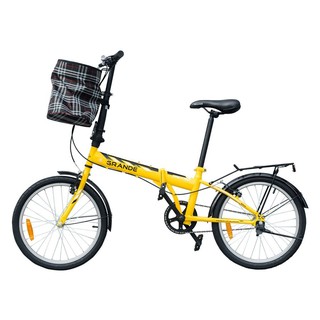 Folding bike FOLDING BIKE GRANDE METRO YELLOW bike Sports fitness จักรยานพับ จักรยานพับ GRANDE METRO สีเหลือง จักรยาน กี