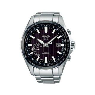 SEIKO ASTRON นาฬิกาข้อมือผู้ชาย จีพีเอส ระบบพลังงานแสงอาทิตย์ หน้าปัดสีดำ สายไทเทเนียม SSE161J,SSE161J1