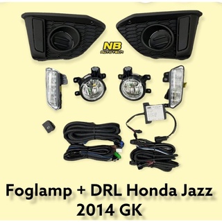 ไฟเดไลท์แจ๊ส jazz gk 2014 2015 2016 ไฟตัดหมอกเดไลท์ แจ๊ส jazz gk daylight spolight foglamp HONDA JAZZ GK ปี 2014 TAIWAN