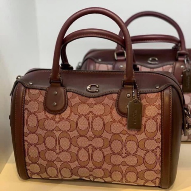 Coach ivie bennett discount satchel in signature jacquard