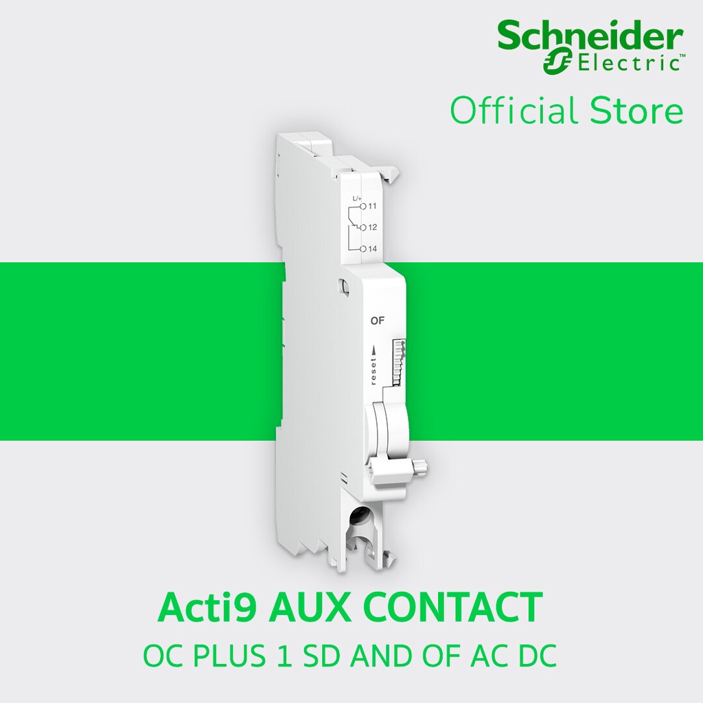 Schneider OpenClose Auxiliary Contact PLUS 1 SD AND OF AC DC รหัส ...