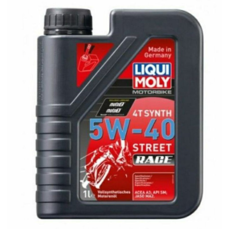 LIQUI MOLY FULLY 5W40 การแข่งขันน้ํามันเครื่อง y15 rs150 vf3