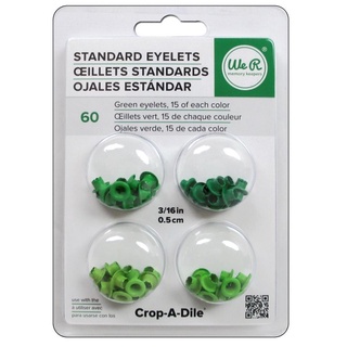 GREEN EYELETS WIDE 40/PKG