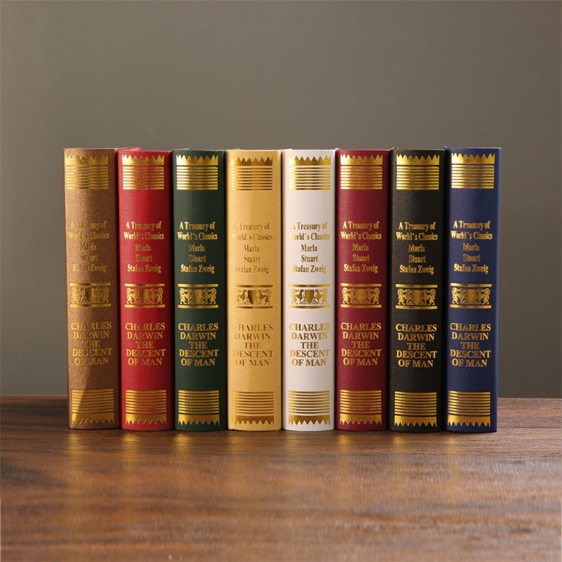 Livi กล่องหนังสือปลอม สไตล์ยุโรปย้อนยุค โบราณ สําหรับตกแต่งสมุดโน้ต - รูปที่ 7