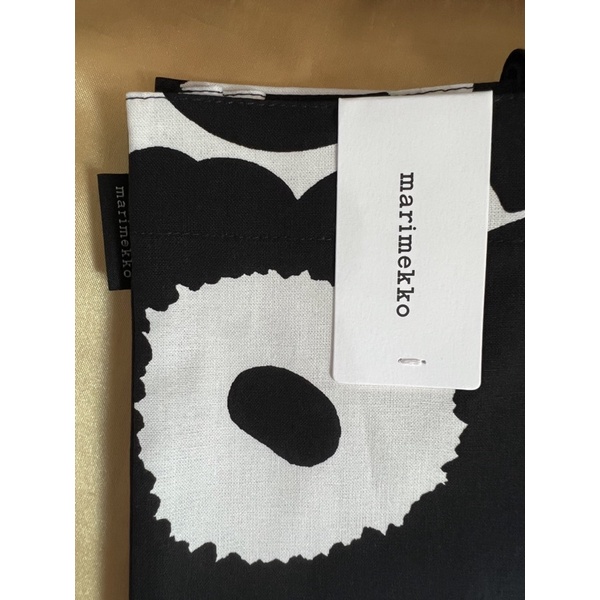 Marimekko totebag pieni unikko black and white (new)