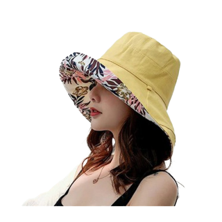  หมวกบัคเก็ต สองด้าน 2Side Hat (B04) หมวกกันแดด หมวกปีกกว้าง