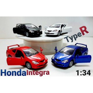 โมเดลรถฮอนด้า อินเทกรา Honda Integra Scale 1:34 ความยาวรถ 5 นิ้ว (เท่าฝ่ามือ) โมเดลรถเหล็ก รถโมเดล แบรนด์ Kinsmart