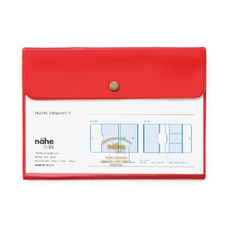 nahe Travel Organizer Red (HGB181-RE) / ซองจัดระเบียบอุปกรณ์เดินทาง สีแดง