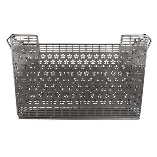 ตะกร้าเหลี่ยมใส่ของ Flora SB002M-B ดำ ตะกร้าใส่ของในครัว SQUARE KITCHEN BASKET SB002M-B BLACK