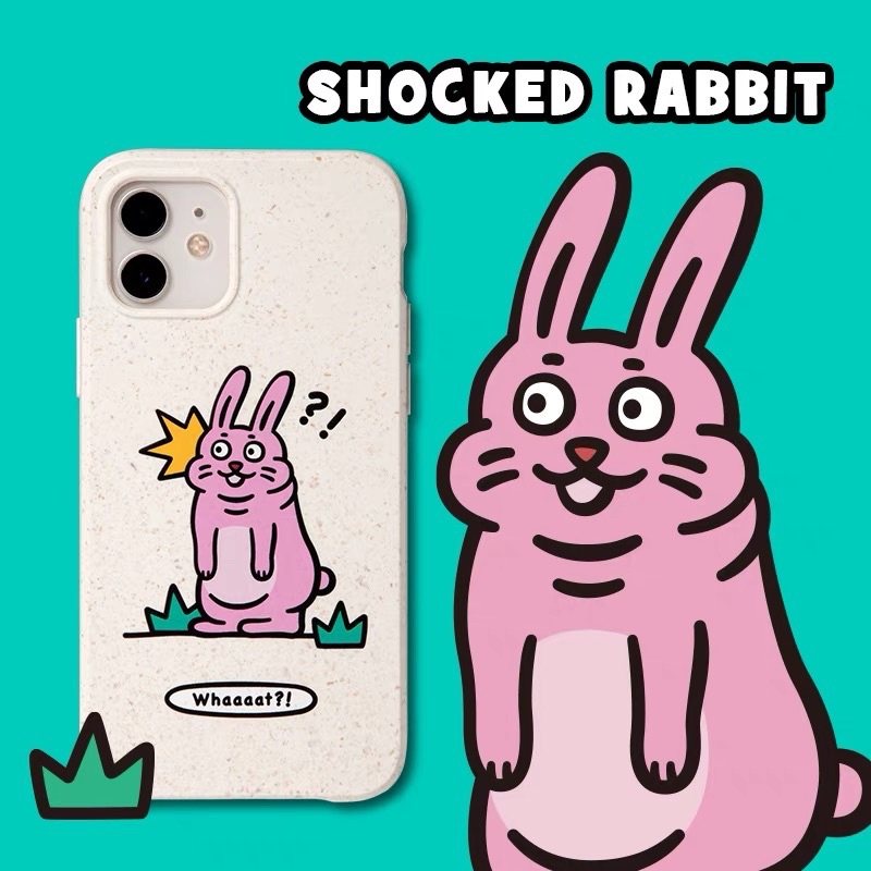 (Pre-order) เคส iphone 13 เคสฟางข้าวสาลี 🐰 SHOCKED RABBIT จากแบรนด์ Aug8store
