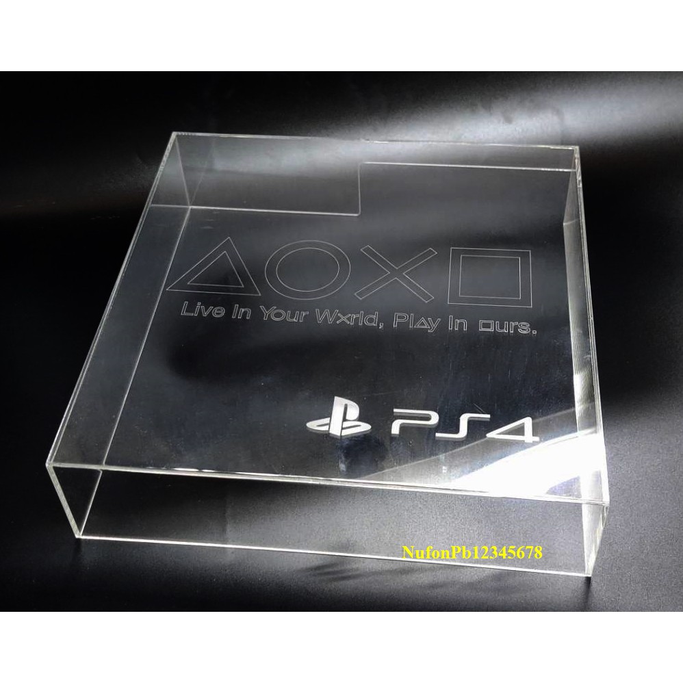 กล่องครอบเครื่อง Playstation 4แนวนอน สำหรับกันฝุ่นเวลาเลิกเล่นแล้ว  ไม่ครอบตอนเล่นเกมนะคะ!!