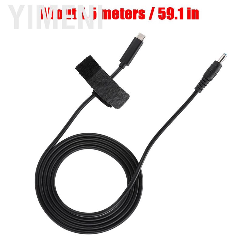 yimeni ashata ac อะแดปเตอร์สายเคเบิ้ล dc plugs 19v 65 w pd induction chip usb to 4 . 5 มม. x 3 . 0 มม. #8