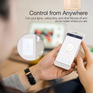 Tuya แป้นสวิตช์ Wi-Fi เปิดปิด ตั้งเวลานอกบ้านได้ผ่านแอป (LSP) สั่งงานด้วยเสียง Google Home/Alexa