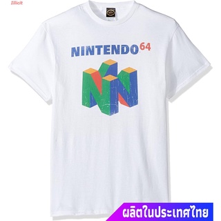 เสื้อยืดแขนสั้น Nintendo Mens N64 Logo Short Sleeve T-Shirt Popular T-shirts