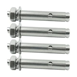 🙏ชุด 4 ตัว🙏พุกสแตนเลส เกรด304 ขนาด 6,8,10 มม. Nuts & Washers Expansion Screw Bolts Stainless Steel