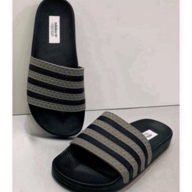 คุณภาพสูง MENS SLIPPERS ADIDAS 3 HORIZONTAL STRIPES CAREFULLY H2T STORE