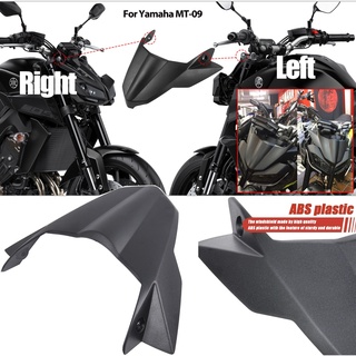 Ultrasupplier MT09 FZ09 Motor Front Fender Beak Nose Cone Extension Extender Cover Cowl for Yamaha 2017-2019 MT FZ 09 FZ-09 MT-09 Windshield