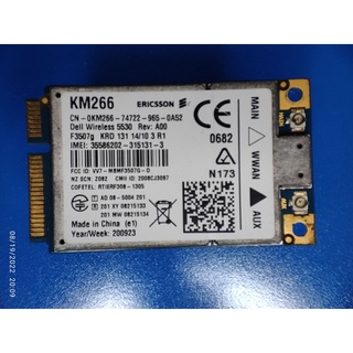 DELL WWAN KM266  C687R XX982 Wireless 5530 F3507g Mobile Card Ericsson