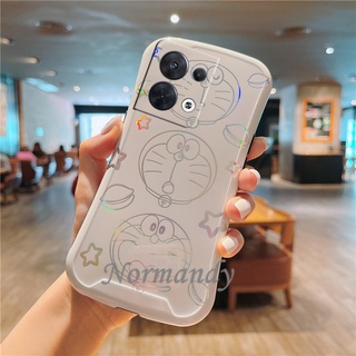 Ready Stock เคส Phone Case OPPO Reno8 / Reno7 Z 7Pro / Reno6 Pro 5G Casing Laser Small Waist Cartoon Doraemon Couples Handphone Case Shockproof Protective Cover 2022 New TPU Softcase เคสโทรศัพท์