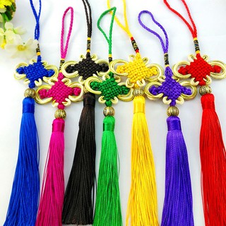 Hot sale tassel-copper bead Chinese knot set tassel DIY Chinese knot tassel tassel lantern lanyard Chinese special gift