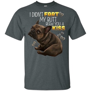 เสื้อยืดผ้าฝ้าย เสื้อยืด พิมพ์ลาย French Bulldog สีน้ําตาล สไตล์ฝรั่งเศส