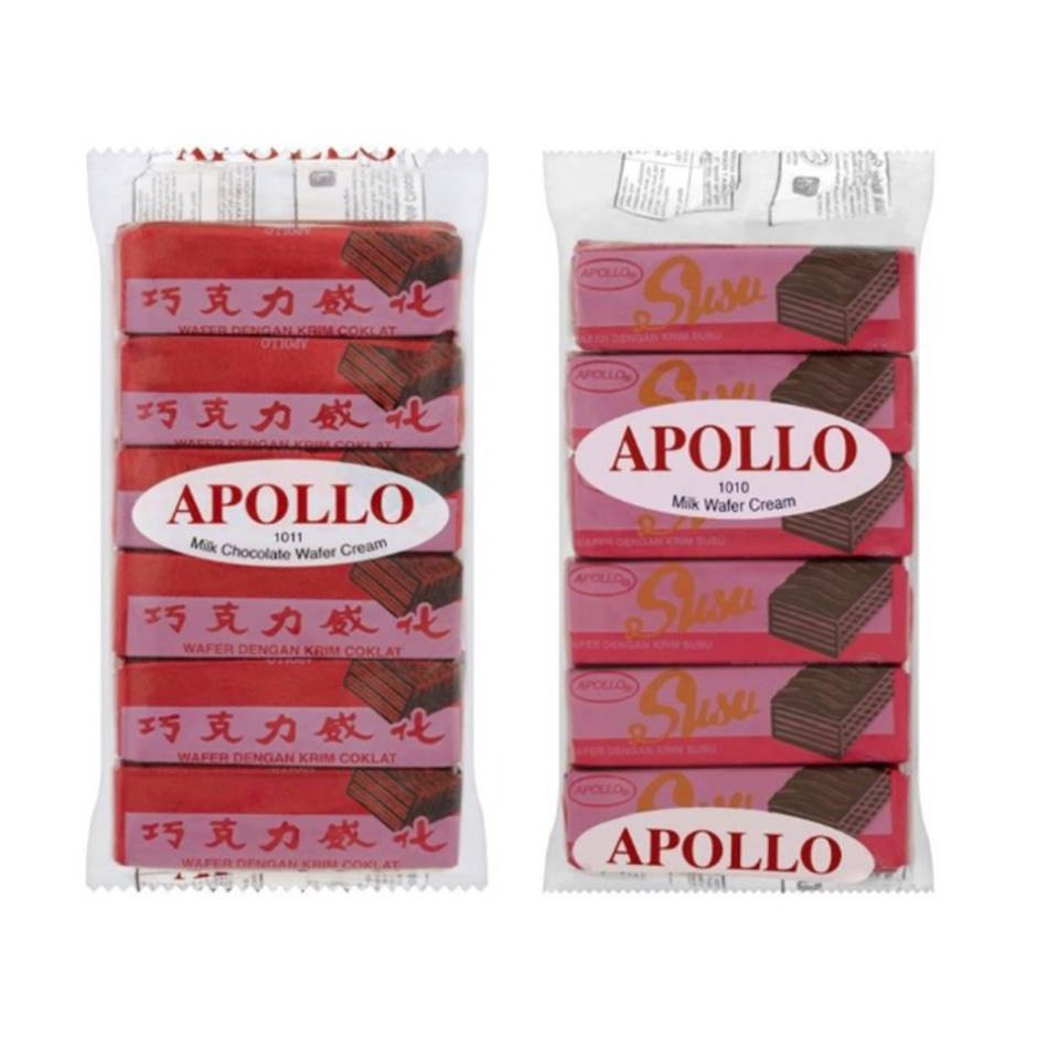 Apollo Milk Wafer Cream / Apollo Chocolate Wafer 12x12g