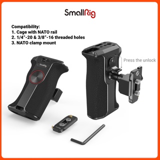 SmallRig Universal Rotating NATO Handle (Left Side) Maximum Load 5kg - 3260