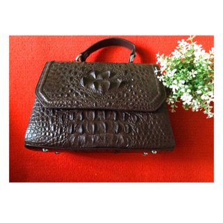 Real crocodile leather skin women’s big bag