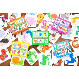 MISBOOK ชุด จิ๊กซอว์ 5 ระดับ กระดาษหนา สำหรับน้อง 1-6 ปี - My First Jigsaw Puzzles