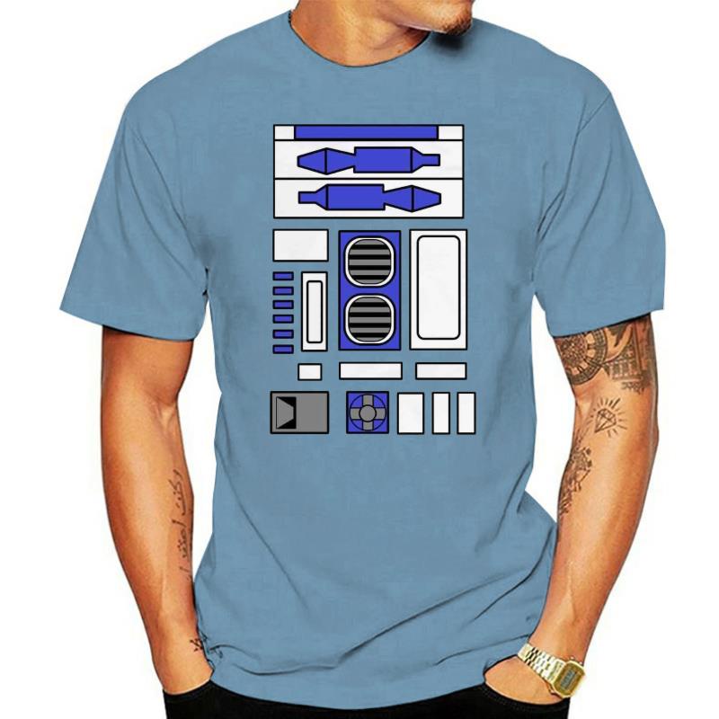 R2D2 ออกแบบ Unisex ผู้ชาย 2022 ฤดูร้อนแฟชั่นรอบคอผู้ชาย Hipster Cool O คอเสื้อลําลอง Tees เสื้อ